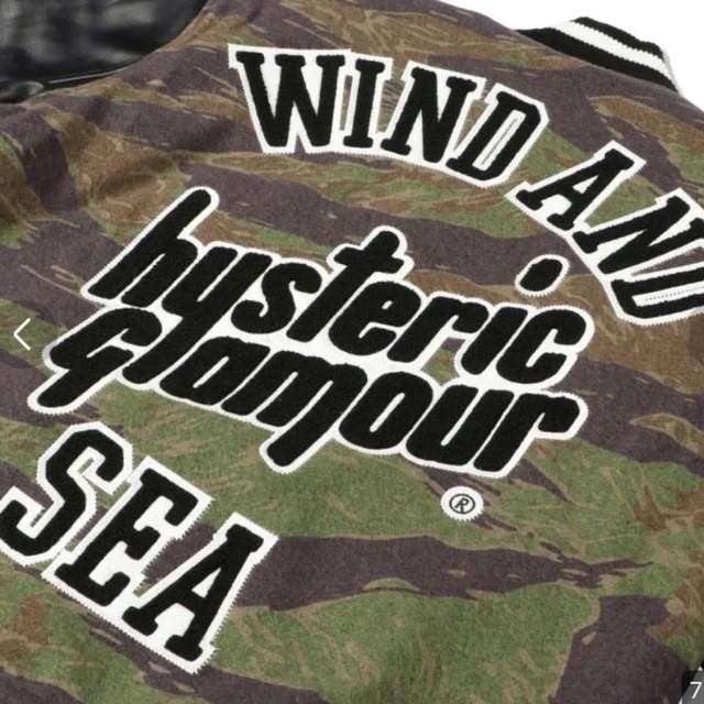 大特価 AND WIND SEA VARSITY SEA AND WIND x GLAMOUR HYSTERIC