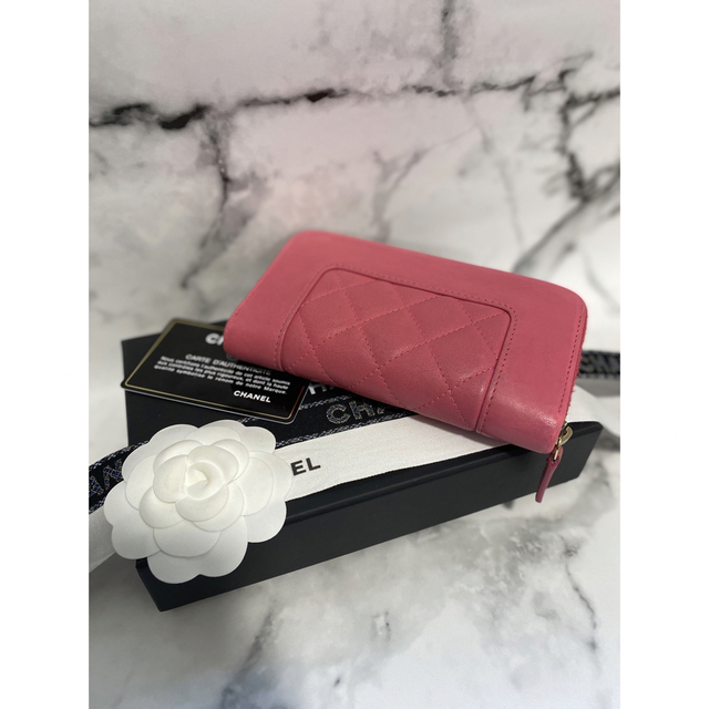 美品☆30番台】CHANEL マドモアゼル 財布 ラウンドファスナー/ピンク