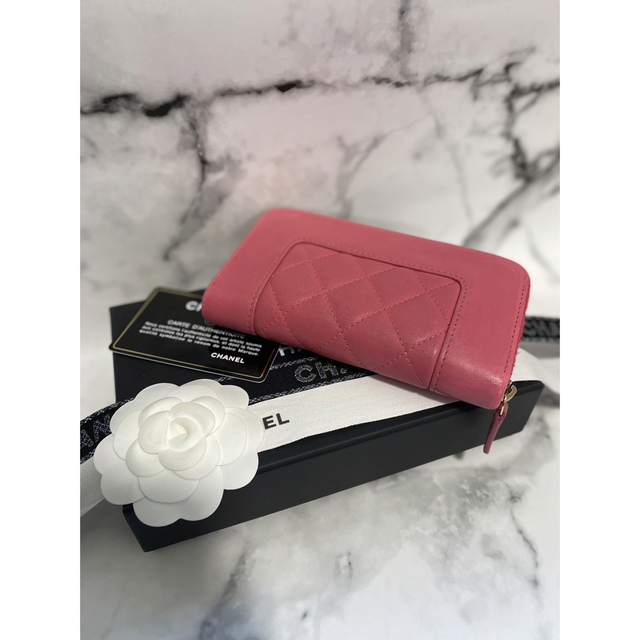 【美品☆30番台】CHANEL マドモアゼル 財布 ラウンドファスナー/ピンク