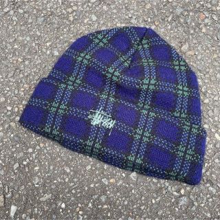 NEW好評 STUSSY - old stussy ニット帽 ビーニー モノグラムの通販 by