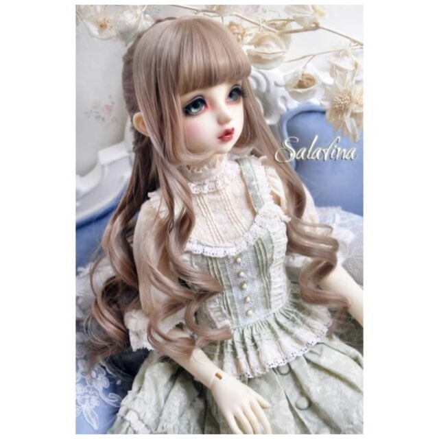 salafina ウィッグ 高温 シルク 編み込み ライトブラウン 1/4 www ... 新品未使 タグ付き インポートのシルクブラウス ヴィヴィアン