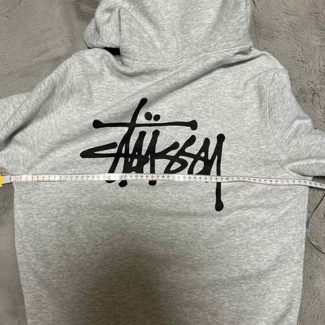 STUSSY - 希少 STUSSY ステューシー パーカー グレー S 両面ロゴ 古着 ...