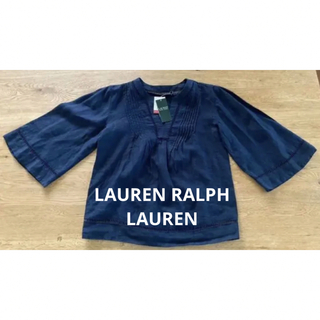 ポロラルフローレン(POLO RALPH LAUREN)のLAUREN ラルフローレン　小さめサイズ　リネンシャツ　シャツ　米国購入　新品(シャツ/ブラウス(長袖/七分))