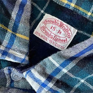 ブルックスブラザース(Brooks Brothers)の80's〜 Brooks Brothers フランネルシャツ　6ボタン(シャツ)