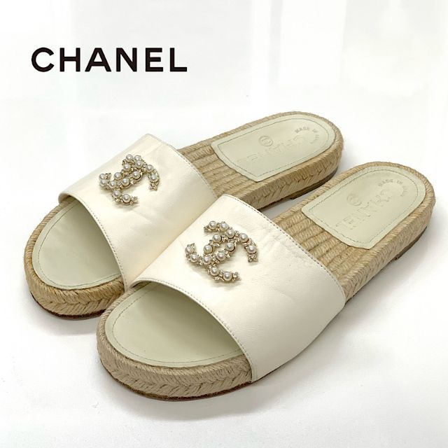 ファッションなデザイン シャネル 5970 - CHANEL レザー フラット