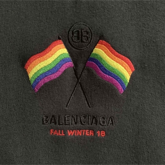 BALENCIAGA 18AW Halfzip sweatshirt