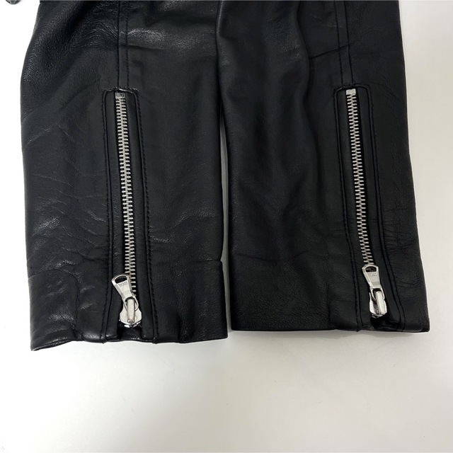 Magine(マージン)のMagine シープレザー　ダブルライダース ジャケット　48 ブラック メンズのジャケット/アウター(ライダースジャケット)の商品写真