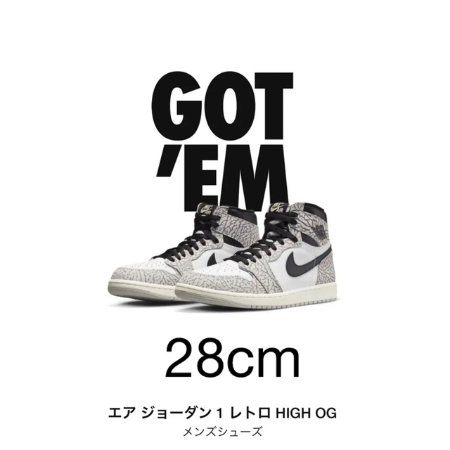 NIKE Air Jordan1 HIGH OG white cement 1