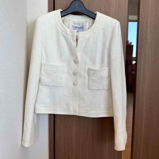 シャネル(CHANEL)の［正規品 匿名配送］CHANEL ジャケット 38(ノーカラージャケット)