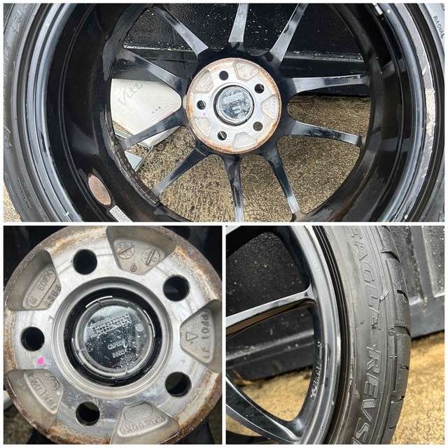 ENKEI(エンケイ)のENKEI 18㌅ 7j+45  PF01 エンケイ225/40R18 自動車/バイクの自動車(タイヤ・ホイールセット)の商品写真