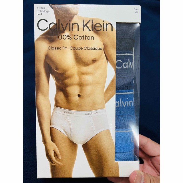 Calvin Klein(カルバンクライン)の新品Calvin Kleinカルバンクライン ブリーフ4枚セットLサイズ男性下着 メンズのアンダーウェア(その他)の商品写真