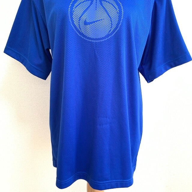 NIKE(ナイキ)のNIKE ナイキ　メッシュ　半袖　バスケ　ブルー Sサイズ メンズのトップス(Tシャツ/カットソー(半袖/袖なし))の商品写真