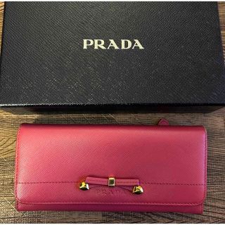 プラダ(PRADA)のPRADA長財布　pink♡(財布)