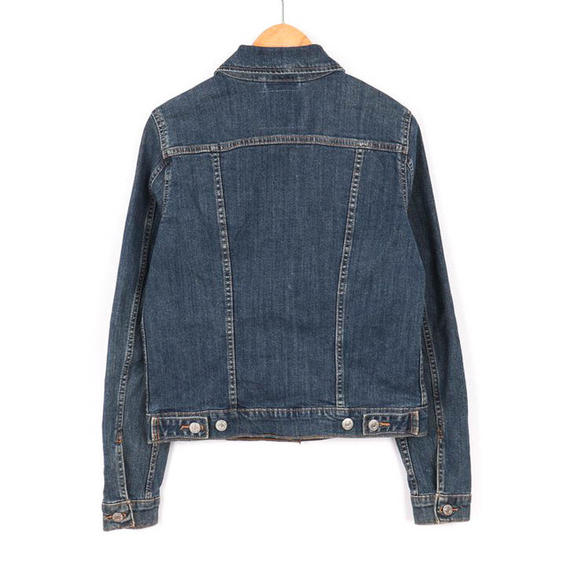 Levi's(リーバイス)のリーバイス デニムジャケット Gジャン ボタン 胸ポケット トップス ストレッチ  レディース Sサイズ ブルー Levi's レディースのジャケット/アウター(Gジャン/デニムジャケット)の商品写真