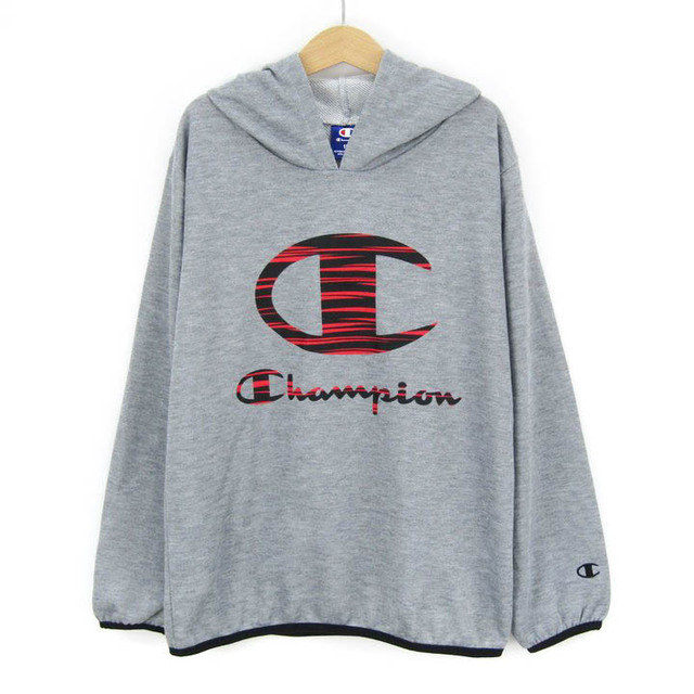 Champion チャンピオン スウェットパーカー プルオーバー スポーツウエア キッズ 男の子用 150サイズ グレー Championの通販  by ブランドリユースショップ「KBNET」｜チャンピオンならラクマ