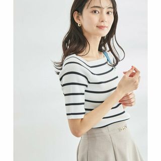 ロペピクニック(Rope' Picnic)の【キナリ系（17）】Beauty knit/UVカット・洗濯機OK/スクエアネックリブニットプルオーバー(ニット/セーター)