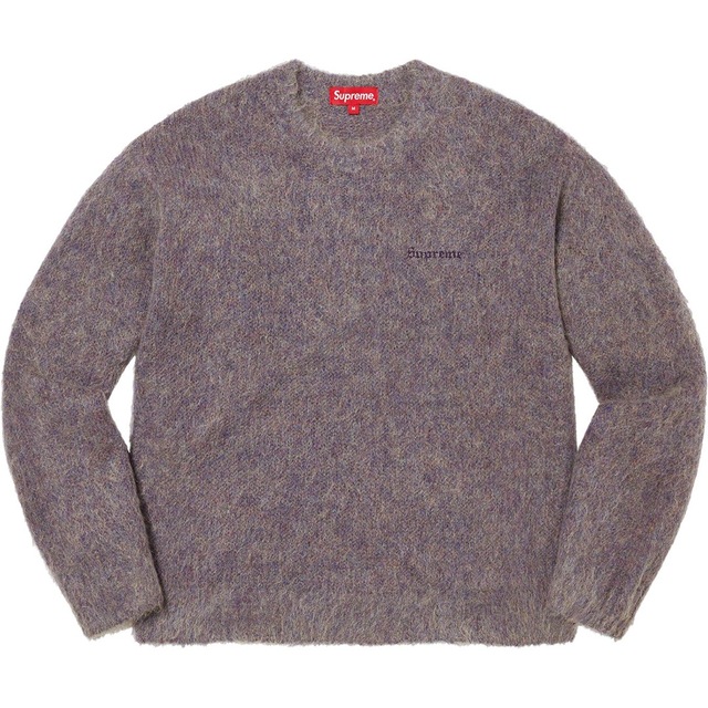 Supreme Mohair Sweater "Purple Mélange"キス