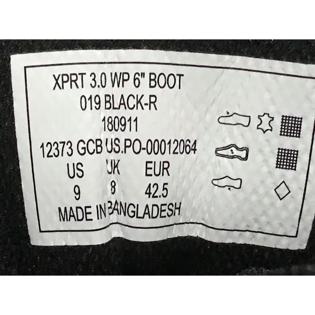 5.11 XPRT 3.0 WP 6" US9 タクテイカル ブーツ ブラック 4