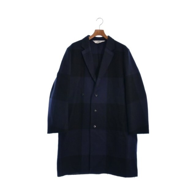 SUNSEA サンシー コート(その他) 3(L位) 黒x紺(チェック) - その他