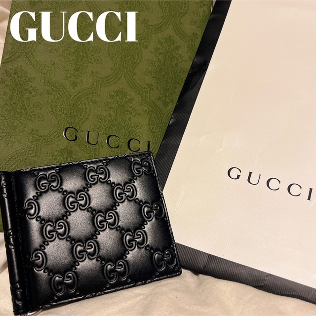 Gucci - 美品☆GUCCI 二つ折り財布 マネークリップの通販 by rn121