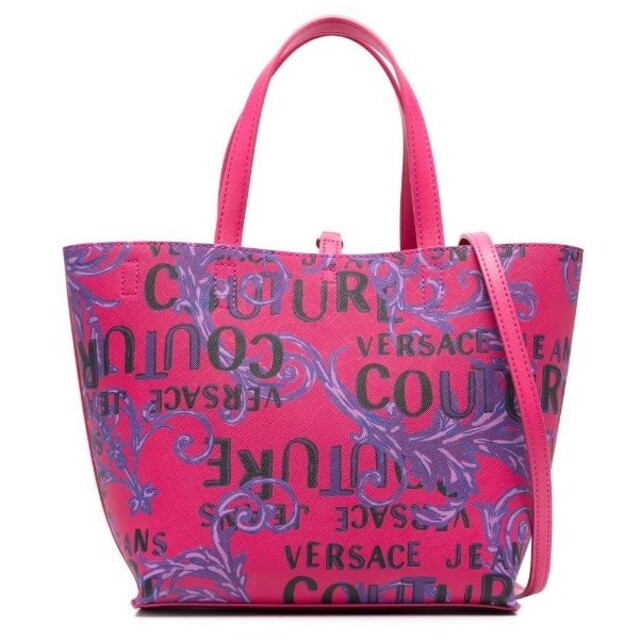 VERSACE JEANS COUTURE トートバッグ バロック ピンク系 【新発売