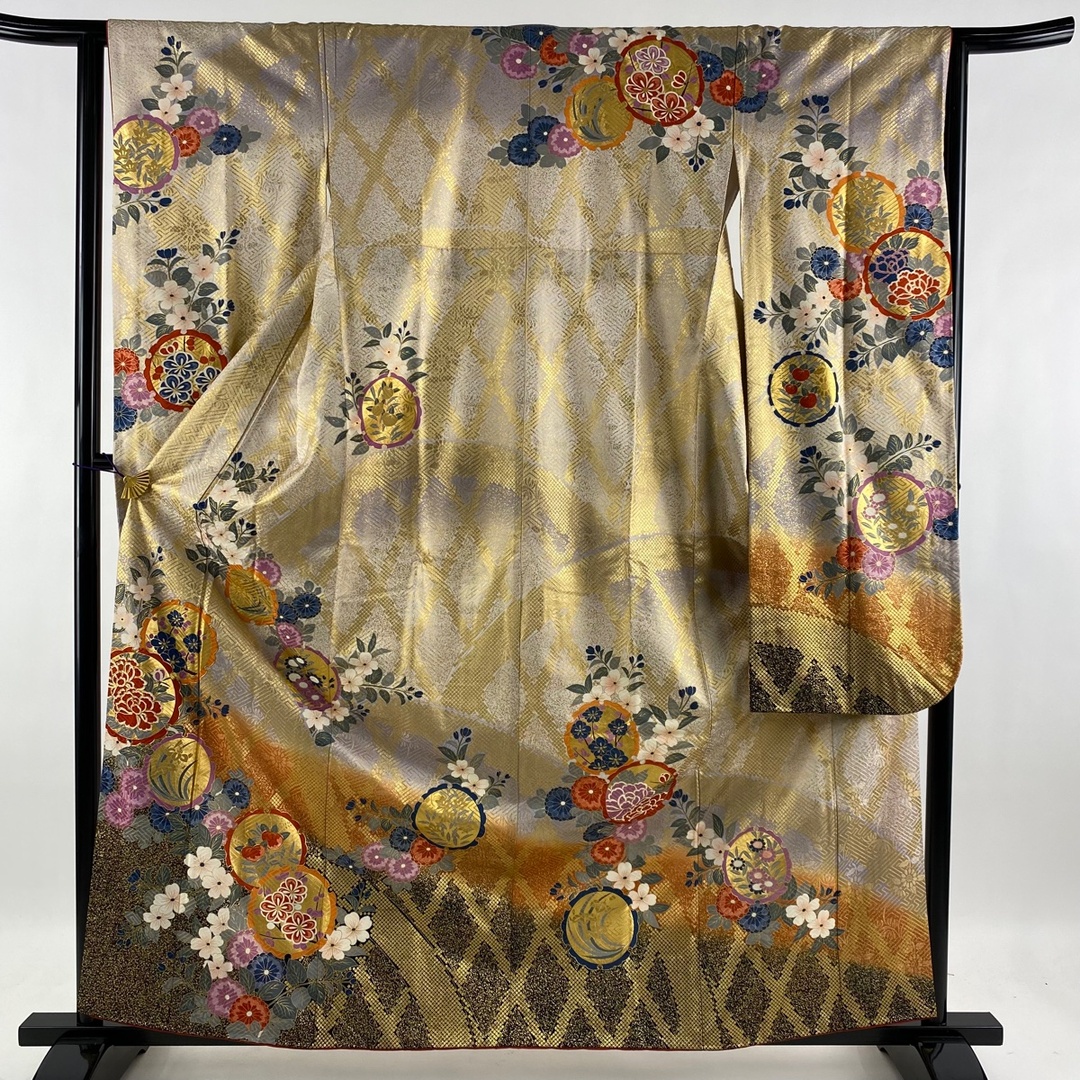 振袖 美品 名品 身丈162.5cm 裄丈63cm 正絹 【中古】 【超ポイント