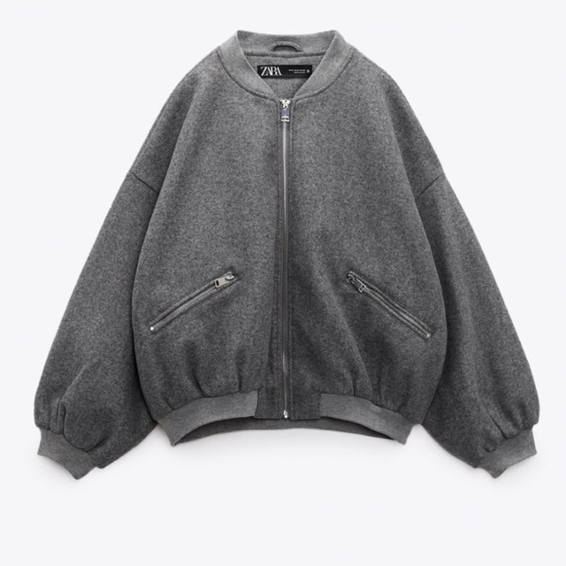 ZARA - ZARA プラッシュボンバージャケットの通販 by 🐹|ザラ ZARA - ZARA プラッシュボンバージャケットの通販 by 🐹|ザラ