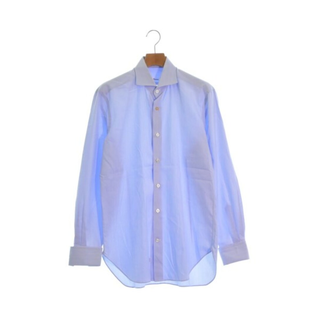 Kiton キトン ドレスシャツ 39(M位) 青x白(ストライプ) 【古着】のサムネイル