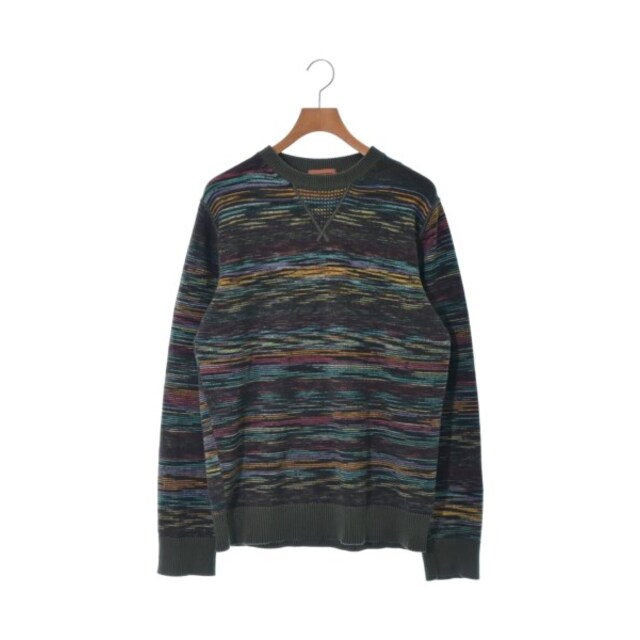 MISSONI ミッソーニ ニット・セーター 48(L位) 緑xオレンジx紫等