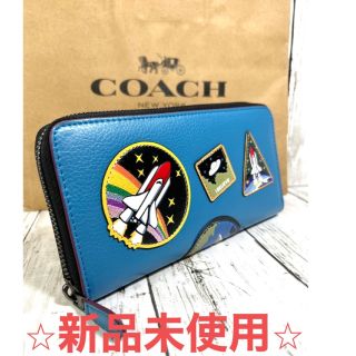 コーチ(COACH)のコーチ COACH スペース ディズニーコラボ ジップウォレット 長財布(財布)