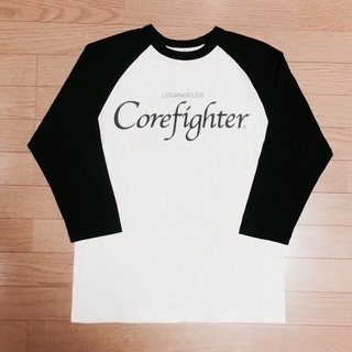 コアファイター(corefighter)の即購入可【RARE】corefighter ラグラン 7分丈 シャツ ブラック(Tシャツ/カットソー(七分/長袖))
