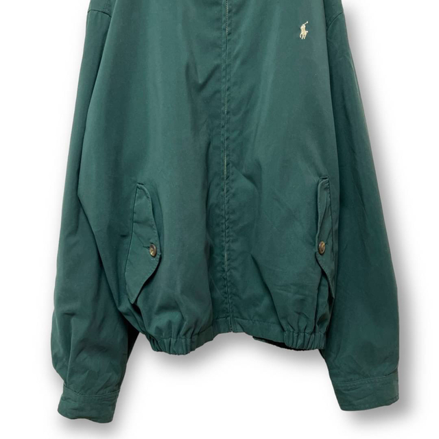 Ralph Lauren(ラルフローレン)のポロバイラルフローレン ブルゾン ジャケット ワンポイントロゴ刺繍  グリーン メンズのジャケット/アウター(ブルゾン)の商品写真