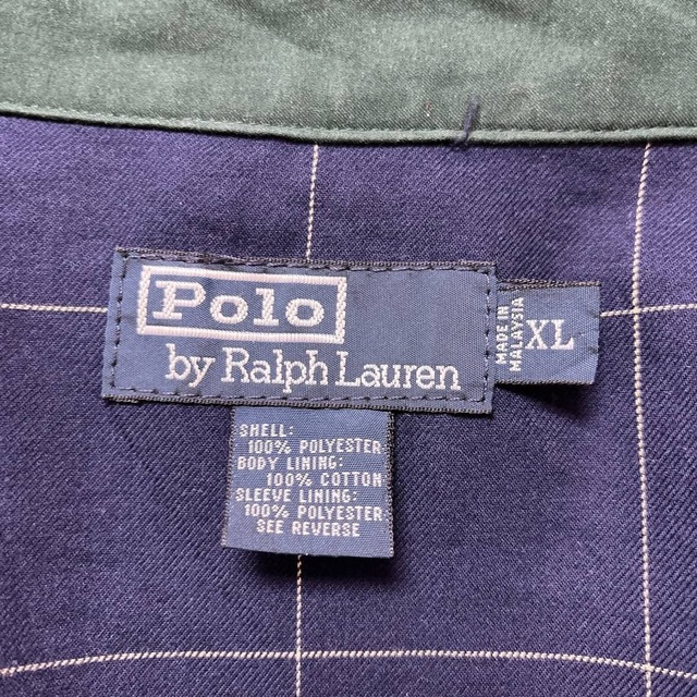 Ralph Lauren(ラルフローレン)のポロバイラルフローレン ブルゾン ジャケット ワンポイントロゴ刺繍  グリーン メンズのジャケット/アウター(ブルゾン)の商品写真