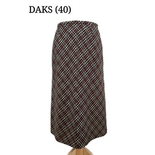 ダックス(DAKS)の美品 DAKS ダックス　定番チェックスカート(ひざ丈スカート)