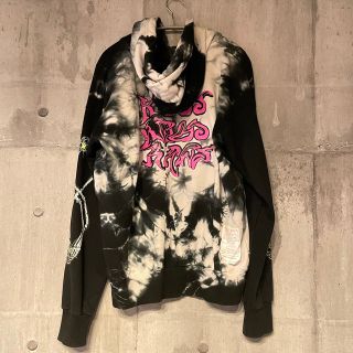 DIESEL - DIESEL パーカー フーディー タイダイ ブラック スカルの通販