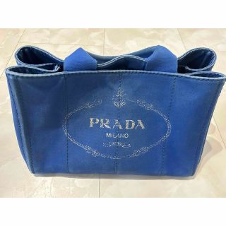 プラダ(PRADA)のプラダ カナパ Mサイズ ブルー 青 マザーズバッグ PRADA(トートバッグ)