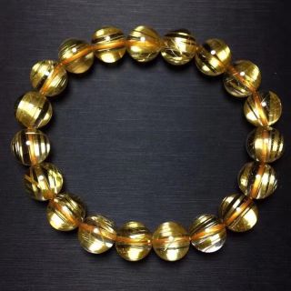 天然】タイチンルチルクオーツ ブレスレット 10mmの通販 by Rui|ラクマ