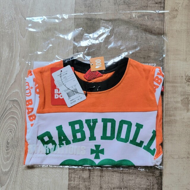 BABYDOLL(ベビードール)のBABY DOLL●新品タグ付き♪男女OKデカプリントロングTシャツ/100cm キッズ/ベビー/マタニティのキッズ服女の子用(90cm~)(Tシャツ/カットソー)の商品写真