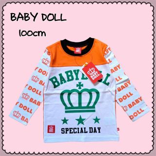 ベビードール(BABYDOLL)のBABY DOLL●新品タグ付き♪男女OKデカプリントロングTシャツ/100cm(Tシャツ/カットソー)