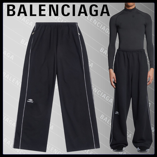 希少 BALENCIAGA 3B コットンワイドパンツスラックス