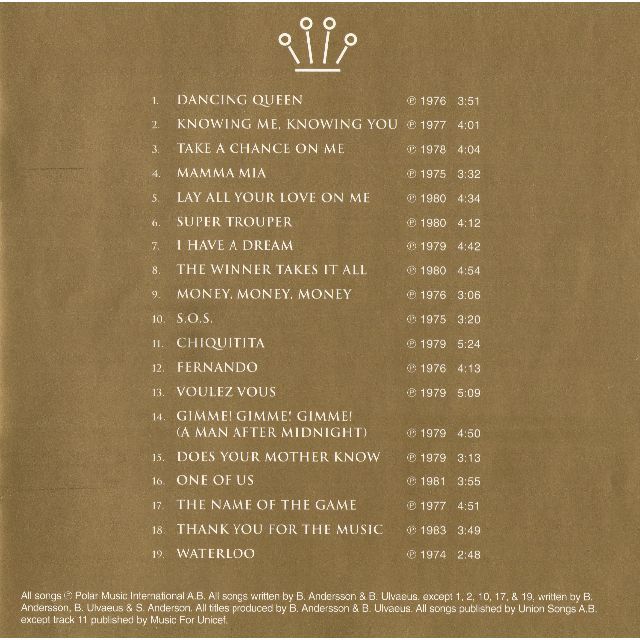 ABBA Gold Greatest Hits 517-007-2 ポリドール エンタメ/ホビーのCD(ポップス/ロック(洋楽))の商品写真