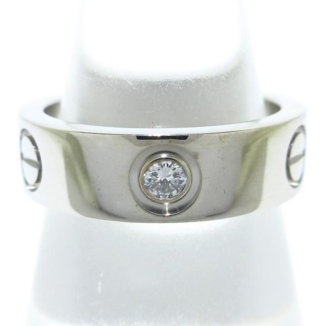 流行    カルティエ 3Pダイヤ 美品 リング リング指輪