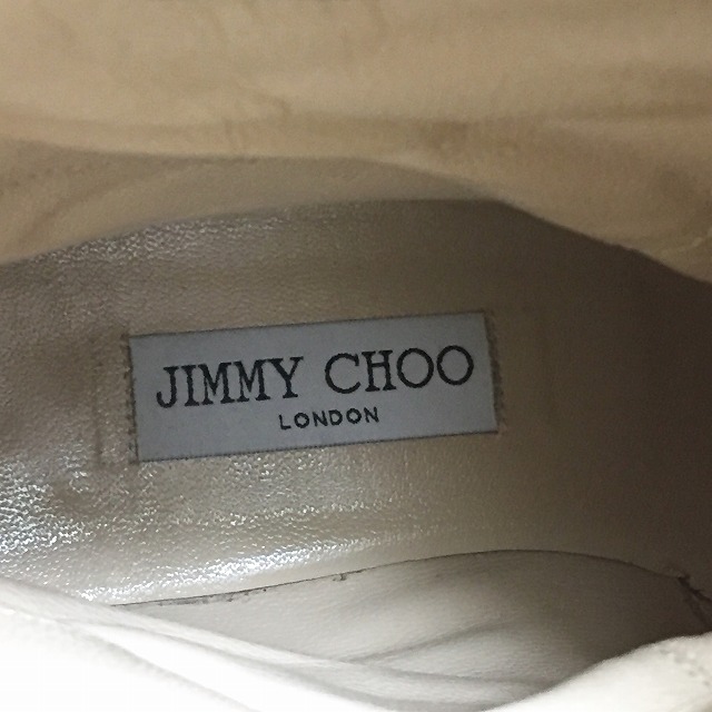 JIMMY CHOO(ジミーチュウ)のジミーチュウ ショートブーツ 37　1/2 - 黒 レディースの靴/シューズ(ブーツ)の商品写真