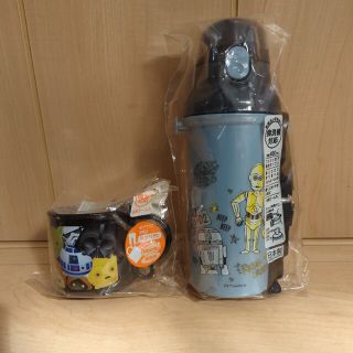 [新品]　プラスチック水筒＆プラコップ(水筒)