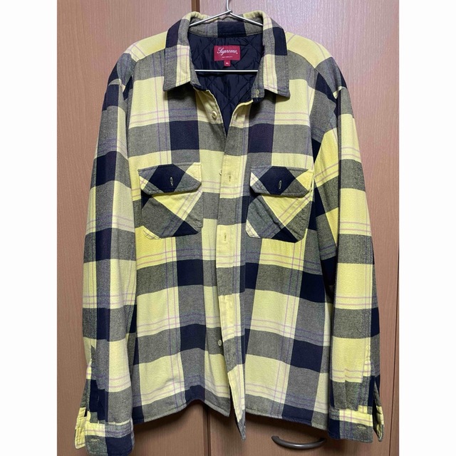 supreme quilted flannel shirt