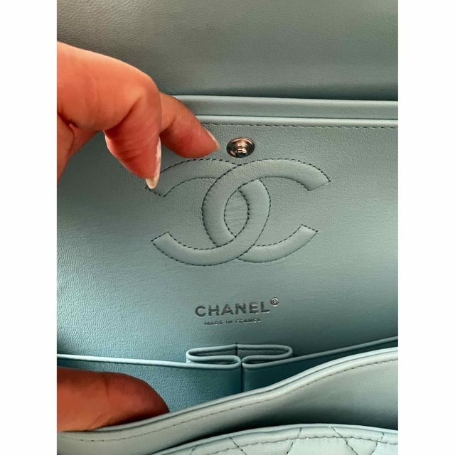 CHANEL - CHANEL マトラッセ 水色 レア ミントグリーン ラムスキンの ...