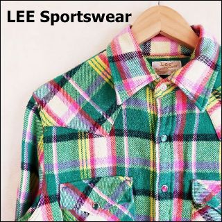 リー(Lee)のLee リー 厚手 ネルシャツ チェックシャツ 古着 ウエスタンシャツ(シャツ)