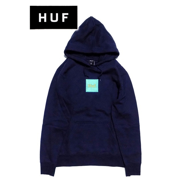 HUF(ハフ)のHUF ハフドメスティックボックスロゴ刺繍プルオーバーパーカー hf10 メンズのトップス(パーカー)の商品写真