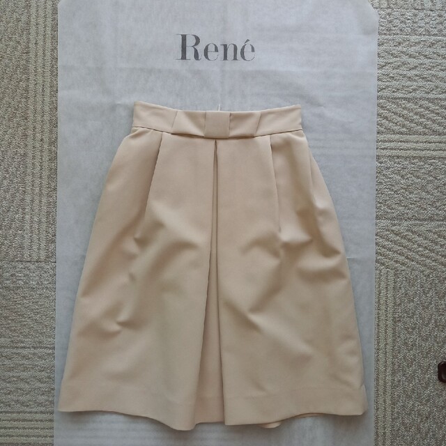 René - 美品RENEルネ☆ベージュスカート34タイトスカート検索FOXEYの通販 by maho's shop｜ルネならラクマ