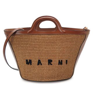 マルニ(Marni)のマルニ ハンドバッグ レディース TROPICALIA BMMP0068Q0 P3860 00M50 トロピカリア スモールバッグ ショルダーバッグ バスケットバッグ かごバッグ ローシェンナ MARNI (かごバッグ/ストローバッグ)